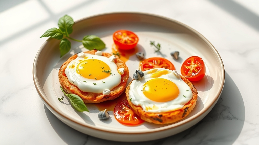 Baked Feta and Tomato Eggs - breakfast recipe