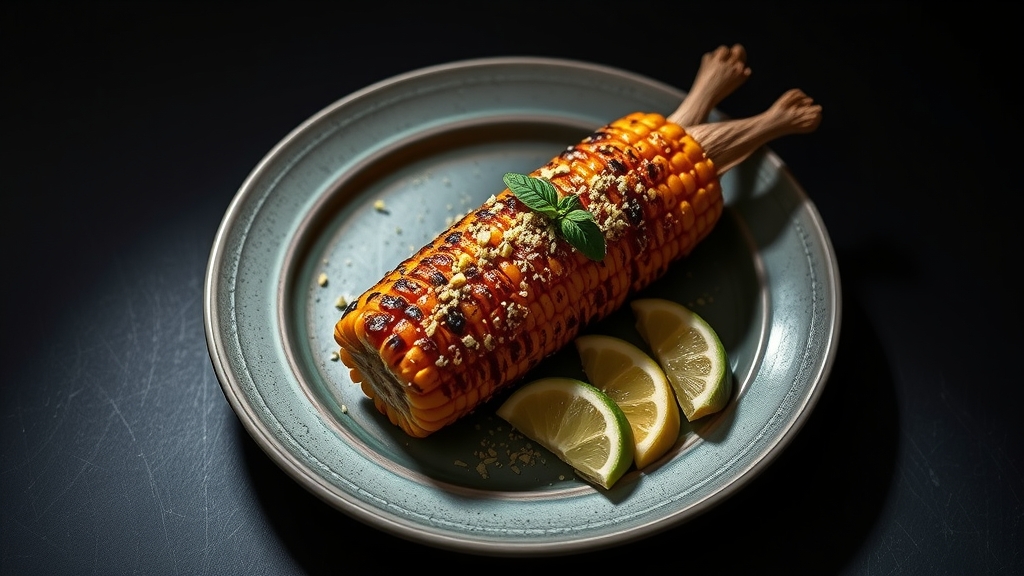 Charred Corn with Lime Butter and Tajín - side dishes recipe