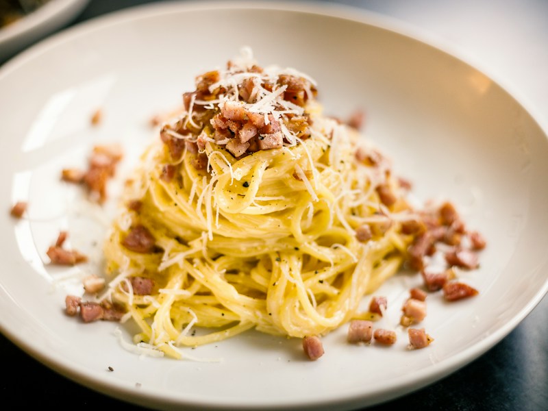 Classic Spaghetti Carbonara - main dish recipe
