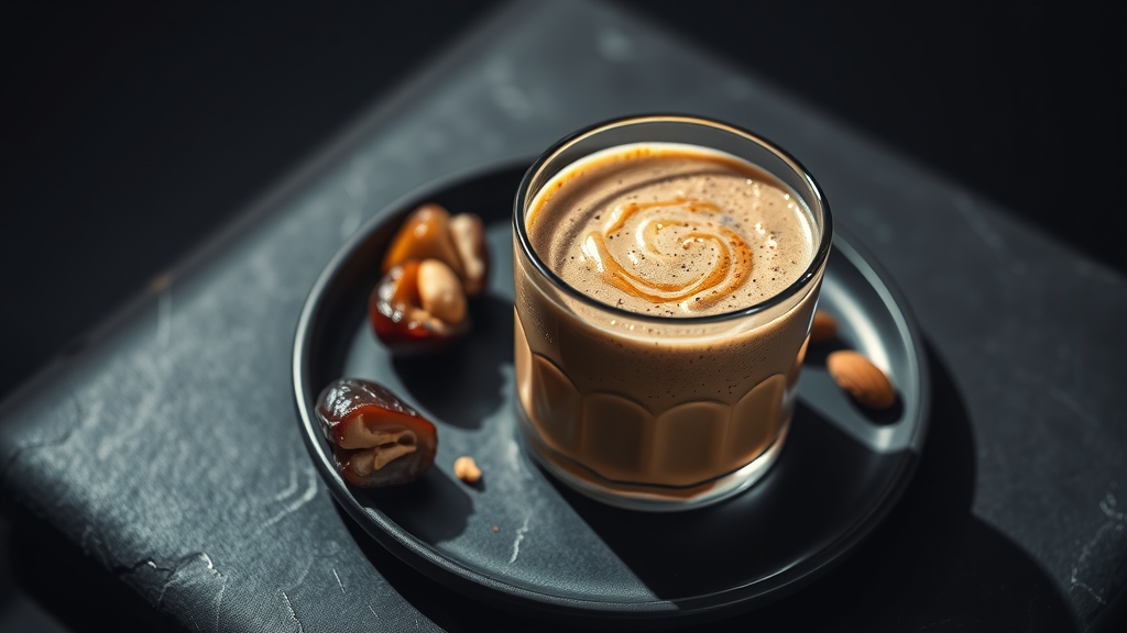 Date and Almond Butter Protein Shake - drinks recipe