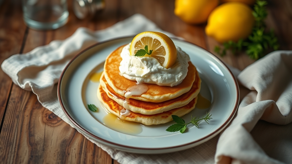Fluffy Lemon Ricotta Pancakes - breakfast recipe