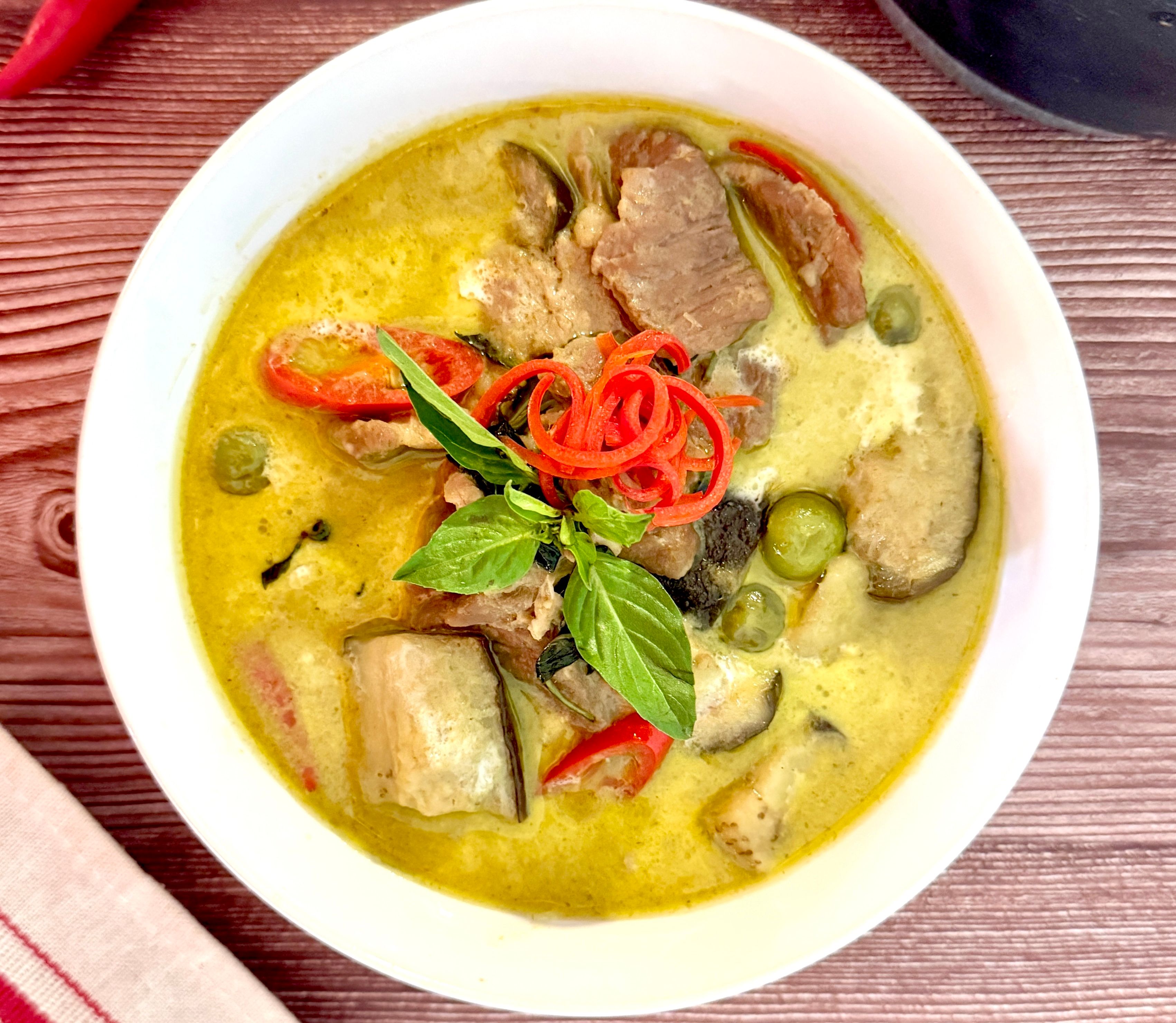 Green Curry with Chicken - main dish recipe