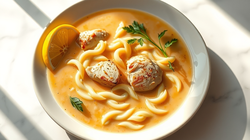 Lemon Orzo Soup with Chicken - soups & stews recipe