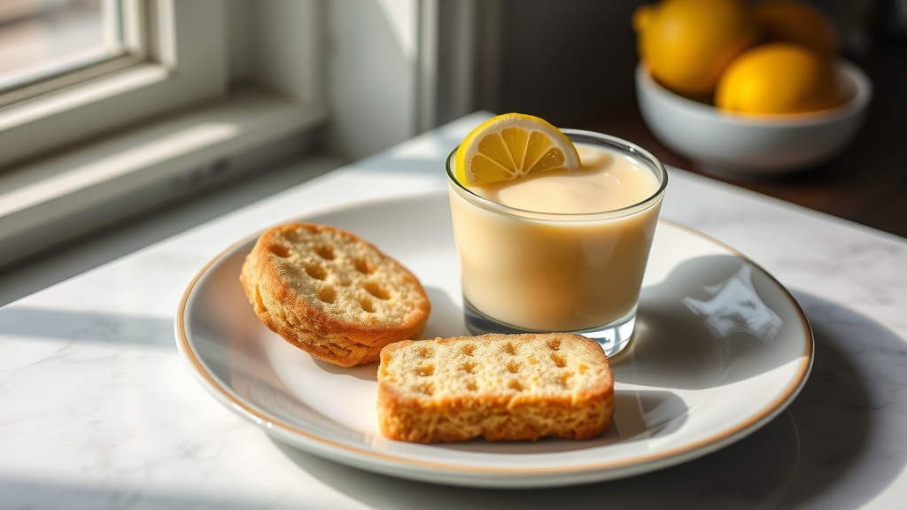 Lemon Posset with Shortbread - desserts recipe
