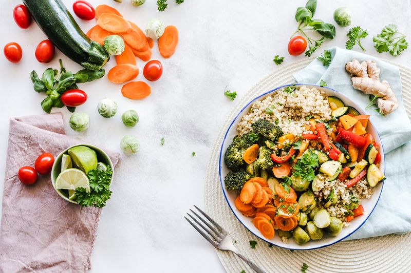 Mediterranean Grain Bowl with Herby Yogurt - main dish recipe