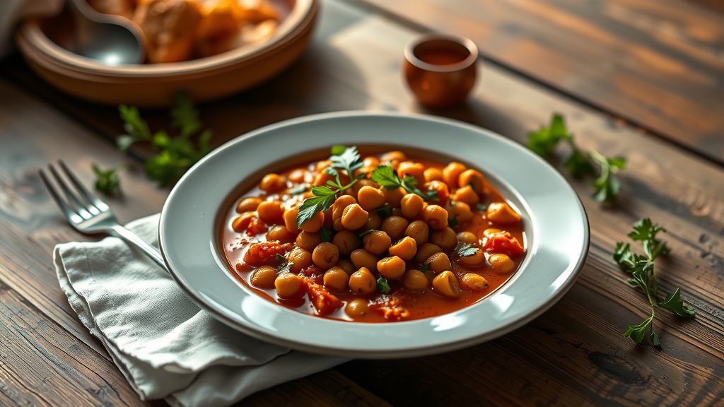 Moroccan Chickpea Stew - main dish recipe