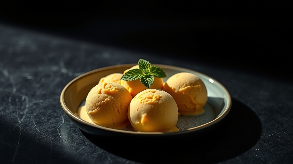 No-Churn Mango Lassi Ice Cream - desserts recipe