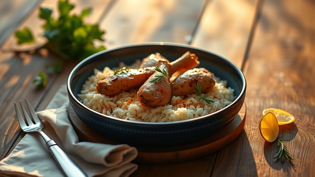 One-Pot Chicken and Rice with Saffron - main dish recipe