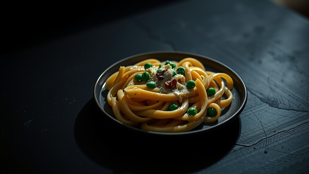 One-Pot Creamy Lemon Pasta with Peas - main dish recipe