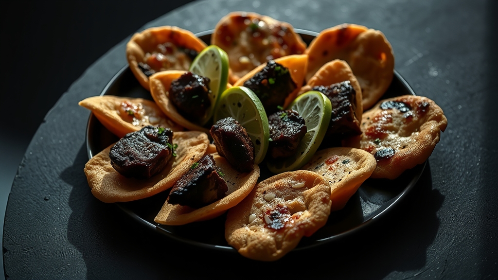 Spiced Lamb Flatbread Bites (Lahmacun) - appetizers recipe
