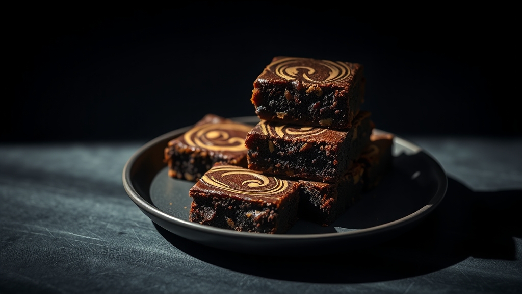 Tahini Swirl Brownies - desserts recipe