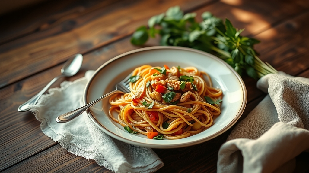 Thai Peanut Noodle Salad - main dish recipe